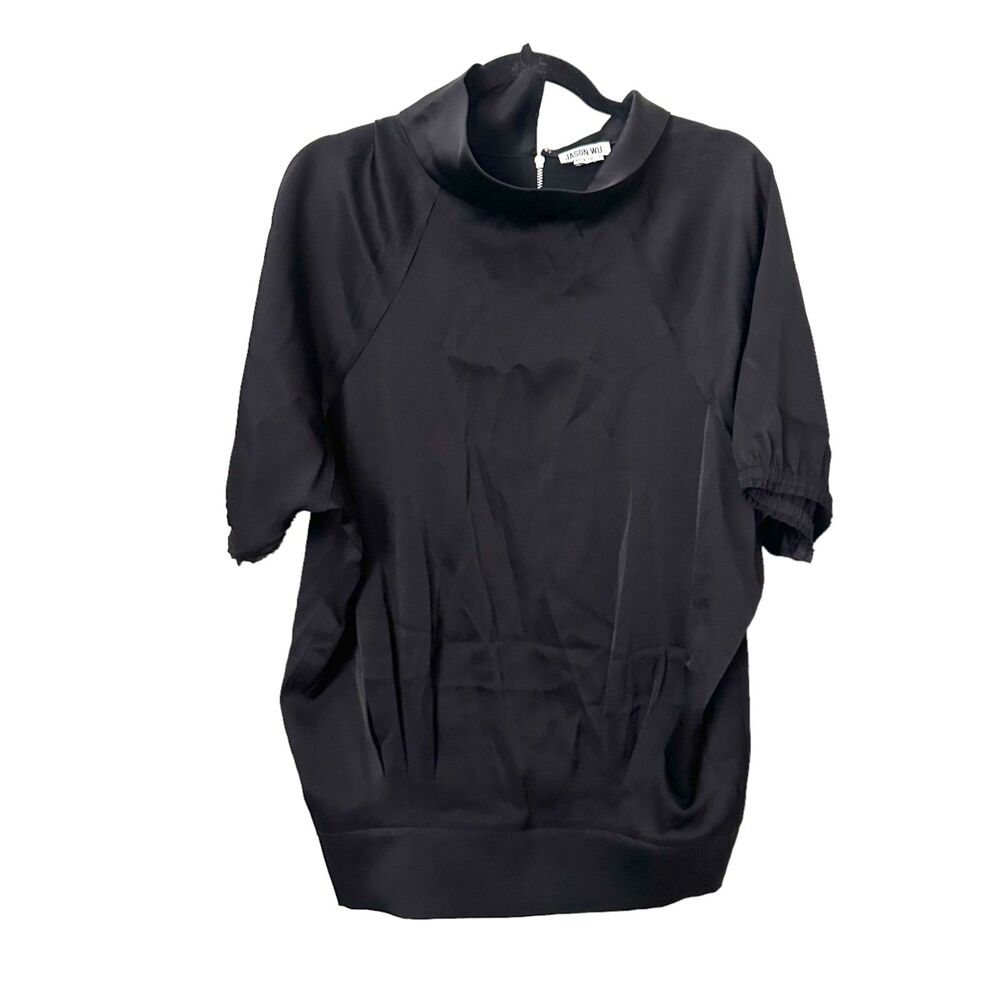 JASON WU Satin Mockneck Blouse Sz 4